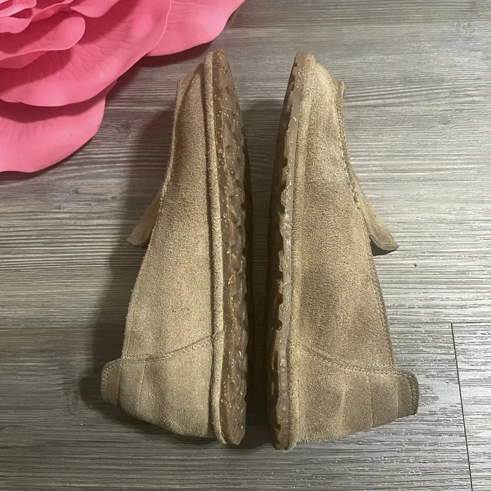BIRKENSTOCK Utti Brown Suede Slip On Loafer Shoes 38/US 7 Loafer Granola Crunchy